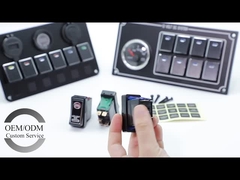 Dc 12v / 24v Otomotif Rocker Switch Aluminium 5 Pin