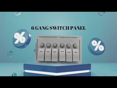 Switch Panel Boat 6 Gang Switch Panel 12-24V Blue LED Rocker On-Off Opsional pemutus sirkuit