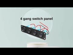 5 Gang Rocker Switch Panel 20A 3 Pin On Off 12V Green Toggle Switch Untuk Mobil Truk Kapal