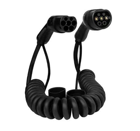 Kabel Ekstensi Pengisi Daya Wallbox EV 3 Fase Kabel Pengisi Daya PVC Tipe 2