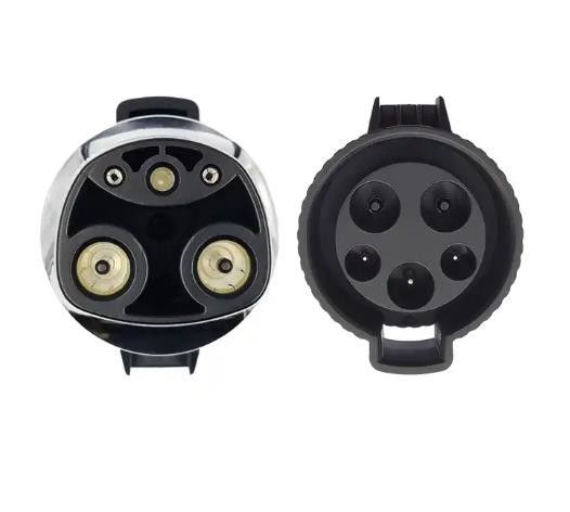 IP55 Adaptor Pengisi Daya EV Mobil Listrik Tesla Bertahan Lama Ke J1772 Type1