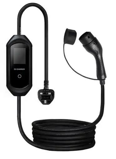 IP55 Tipe 2 Portable EV Charger 3.5KW 7KW Rumah Ringan Mudah Pemasangan