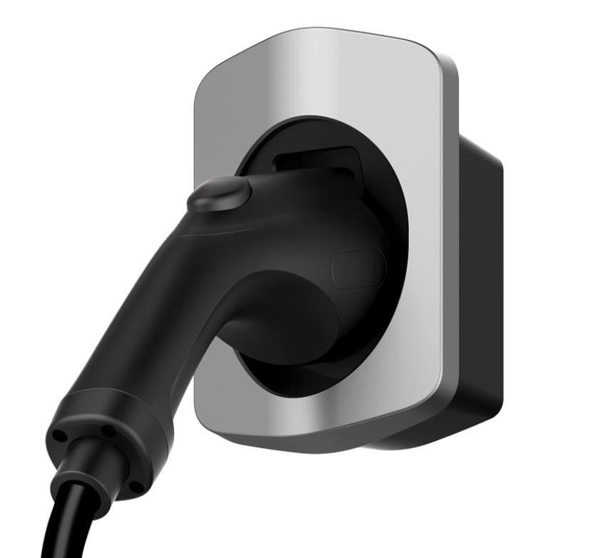 J1772 Tipe 2 EV Charger Plug Holder Dipasang di Dinding Tahan Air IP54