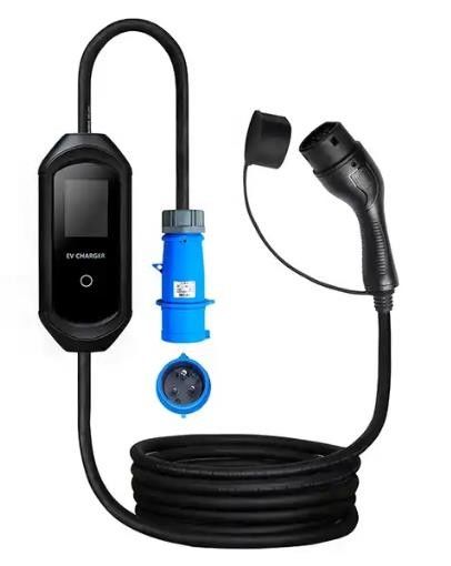 3.5KW 7KW Home Portable EV Charger Type 1 SAE J1772 Tingkat Perlindungan IP54