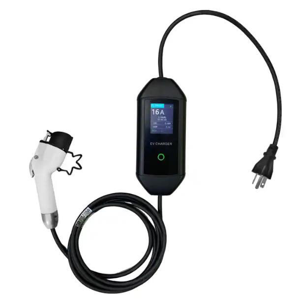 3.5KW 7KW Home Portable EV Charger Type 1 SAE J1772 Tingkat Perlindungan IP54