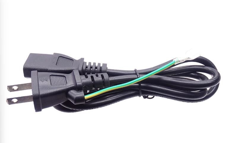 Kabel Listrik Internasional 6 kaki 125V 2 Pin Kabel Listrik Jepang