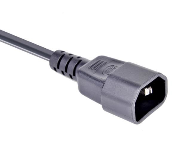 Kabel Daya AC Jepang 300V Kabel Daya Ekstensi Tiga Steker 3 Inti 18 Awg