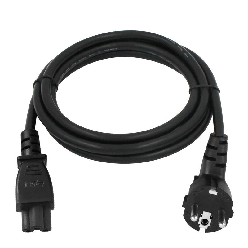 Pasang Kabel Listrik AC Eropa 250V Kabel Listrik IEC C13 Lurus Ringan