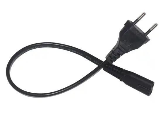 Kabel listrik AC EU yang fleksibel Kabel ekstensi listrik ringan 2 pin
