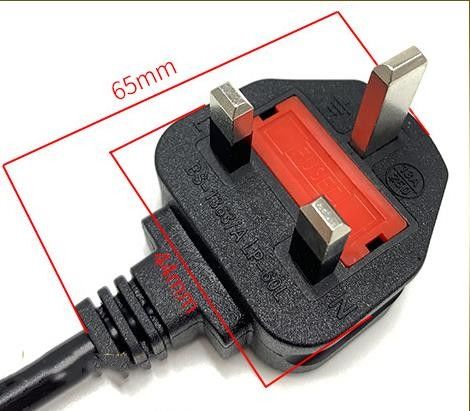 Kabel Daya AC IEC UK 1,5M 3 Steker Cabang Kabel Utama Listrik 5Ft