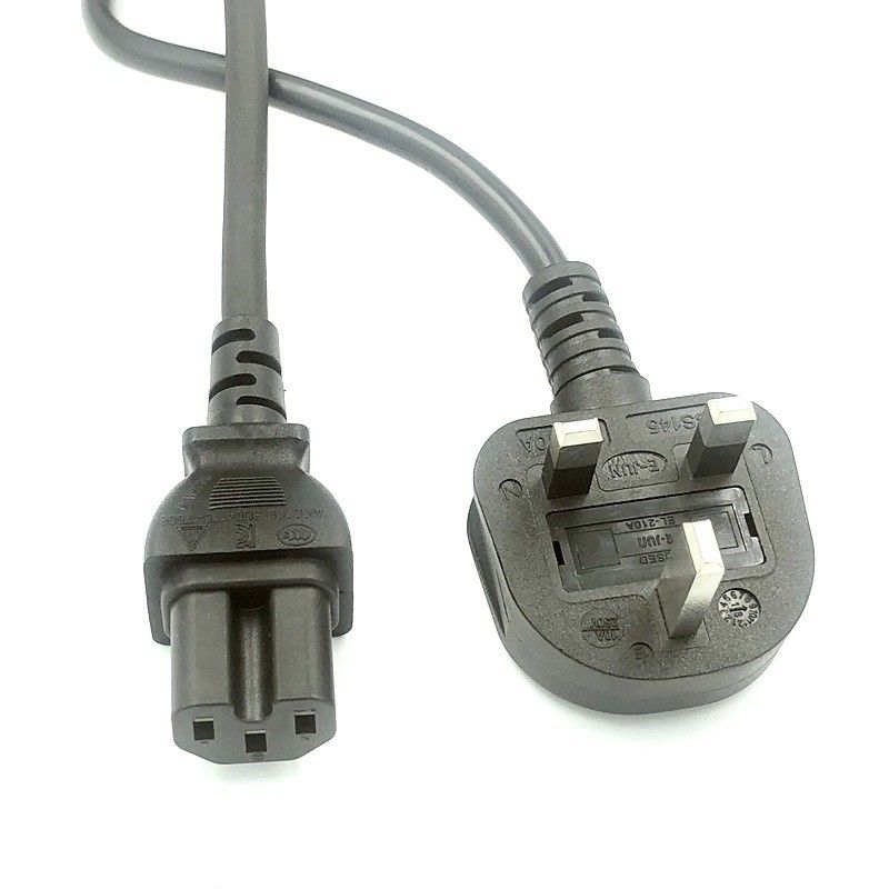 Kabel Daya AC IEC UK 1,5M 3 Steker Cabang Kabel Utama Listrik 5Ft