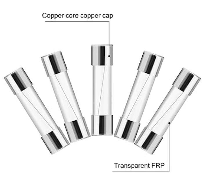 250VAC Inline Glass Fuse Holder Jenis Sekrup Untuk Peralatan Medis