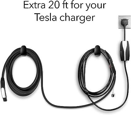 Kabel Ekstensi Pengisi Daya EV 240V Kabel PVC Panjang Tambahkan Ekstra 20 Kaki