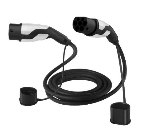 Iec 62196 10m Ev kabel pengisian 1 fase / 3 fase Tipe 2 ke Tipe 2