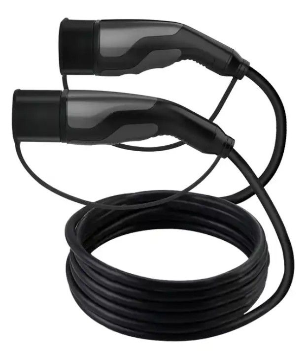 Iec 62196 10m Ev kabel pengisian 1 fase / 3 fase Tipe 2 ke Tipe 2