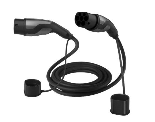 Iec 62196 10m Ev kabel pengisian 1 fase / 3 fase Tipe 2 ke Tipe 2