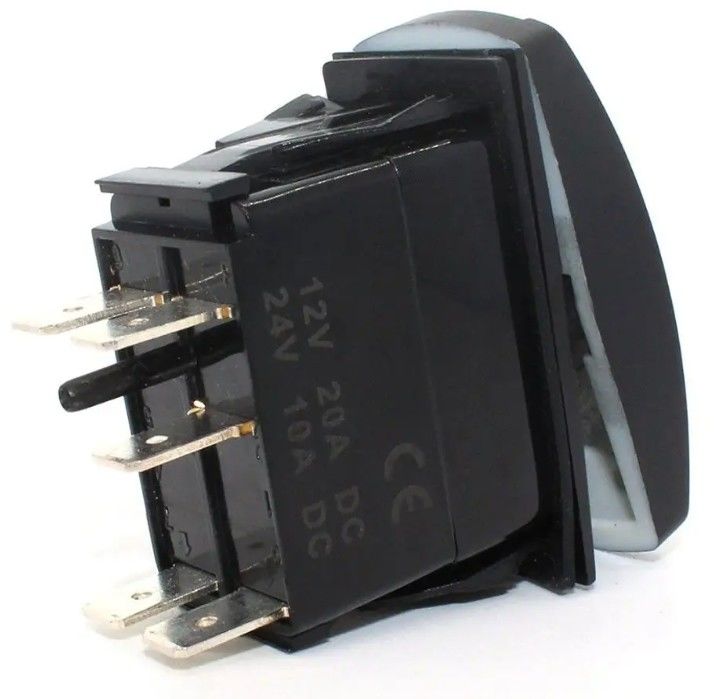 Dc 24v 10a 20a Safety Rocker Switch Mobil Perahu Marinir Toggle Print Laser 12v