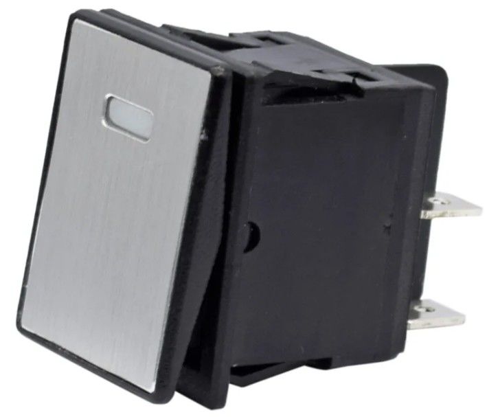 DC 12V 20A Push Button LED Panel Logam Aluminium 4PIN ON OFF Rocker Switch Untuk Mobil Boat RV