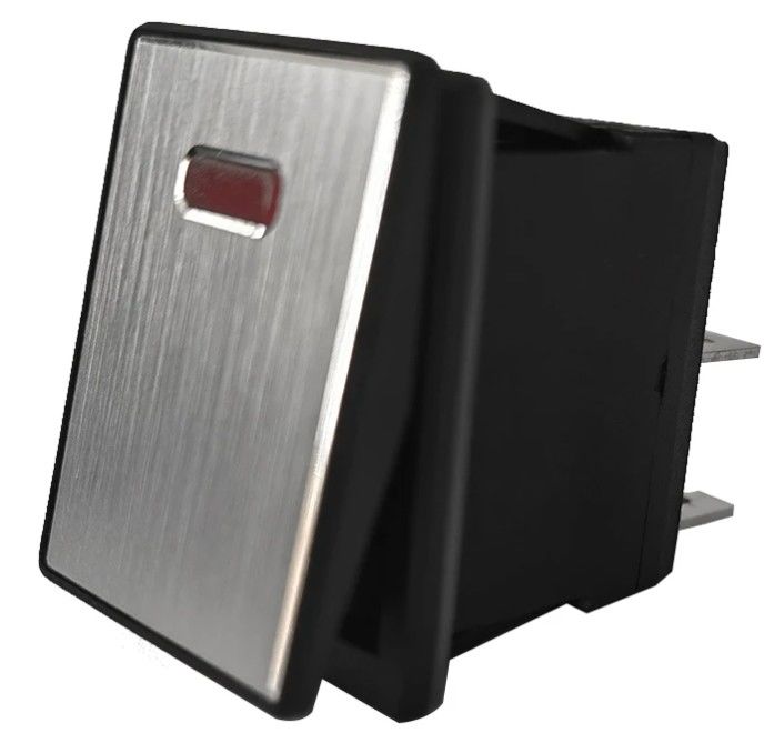 DC 12V 20A Push Button LED Panel Logam Aluminium 4PIN ON OFF Rocker Switch Untuk Mobil Boat RV