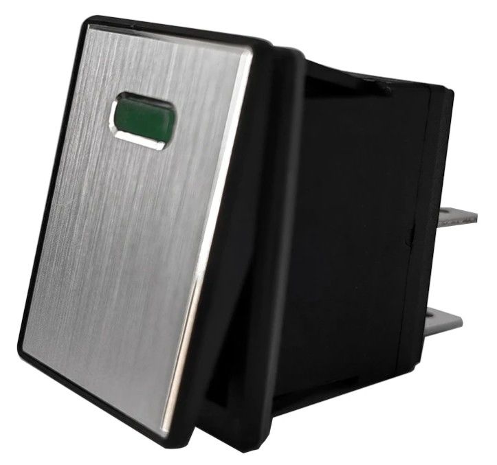 DC 12V 20A Push Button LED Panel Logam Aluminium 4PIN ON OFF Rocker Switch Untuk Mobil Boat RV