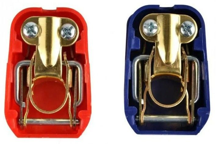 1 Pasangan 12V Mobil Cepat Pelepasan Baterai Putus Terminal Klem Konektor Mobil Inline Fuse Holder