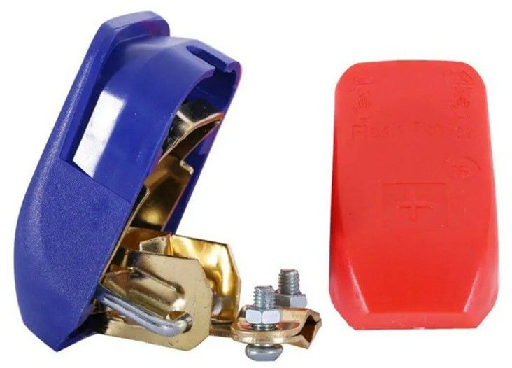 1 Pasangan 12V Mobil Cepat Pelepasan Baterai Putus Terminal Klem Konektor Mobil Inline Fuse Holder