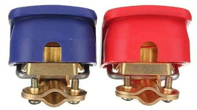 1 Pasangan 12V Mobil Cepat Pelepasan Baterai Putus Terminal Klem Konektor Mobil Inline Fuse Holder