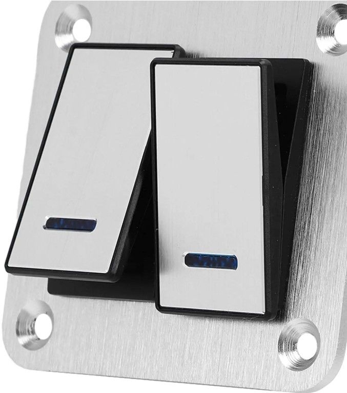 Panel Switch Toggle, Rocker Switch Panel Waterproof Universal UTV Boat Switch Rocker Bundar Kecil