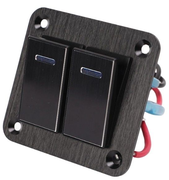 Panel Switch Toggle, Rocker Switch Panel Waterproof Universal UTV Boat Switch Rocker Bundar Kecil