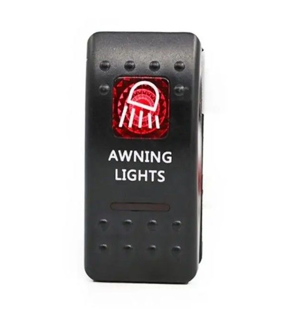 12V 24V Cahaya Biru Led Light Simbol Waterproof Laser On / Off Boat Rocker Switch Untuk Mobil Boat Marine RV