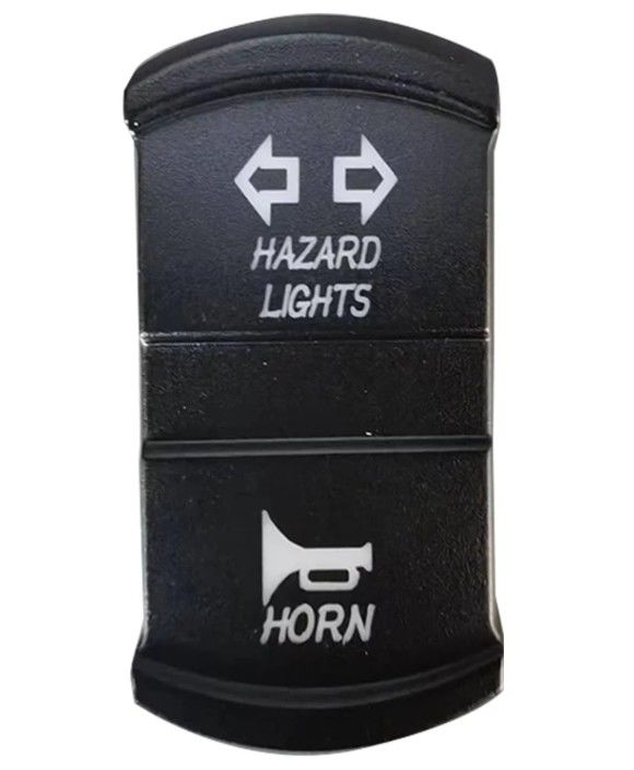 Gaya Baru Ikon DIY Custom DC 12V 7Pin ON-OFF LED Lampu Biru Putar Sinyal Rocker Switch Untuk Mobil 4X4 Truk Perahu