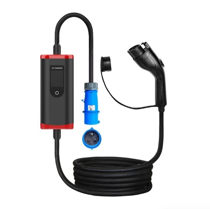 Disesuaikan IP65 16A-40A Disesuaikan SAE J1772 Tipe 1 Portable EV Car Charger Portable Charging Station