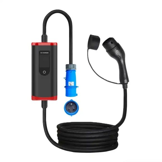 Disesuaikan IP65 16A-40A Disesuaikan SAE J1772 Tipe 1 Portable EV Car Charger Portable Charging Station