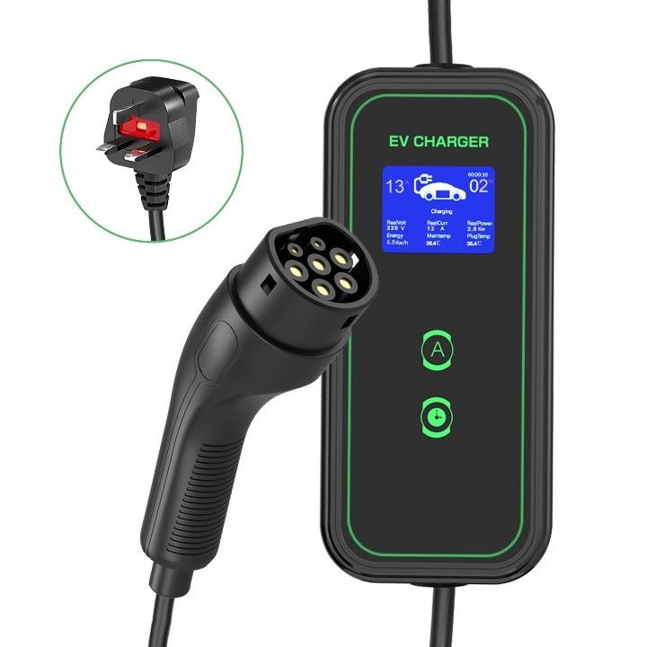 3.5KW 7KW 11KW Plug Standar Eropa Tipe2 Kabel Pengisian AC Portable Home Portable EV Charger 7KW Jacket Tpe