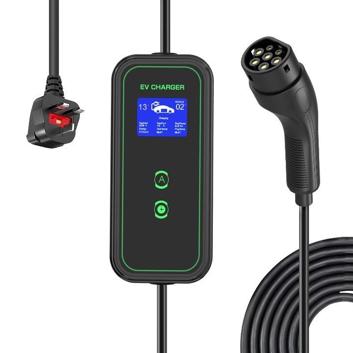 3.5KW 7KW 11KW Plug Standar Eropa Tipe2 Kabel Pengisian AC Portable Home Portable EV Charger 7KW Jacket Tpe