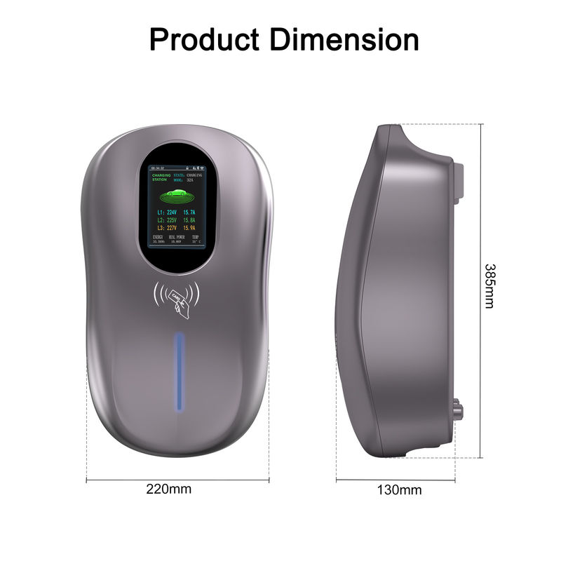 J1772 Wall EV Charger 11kW Wallbox Pengecas Mobil Listrik Tipe 1