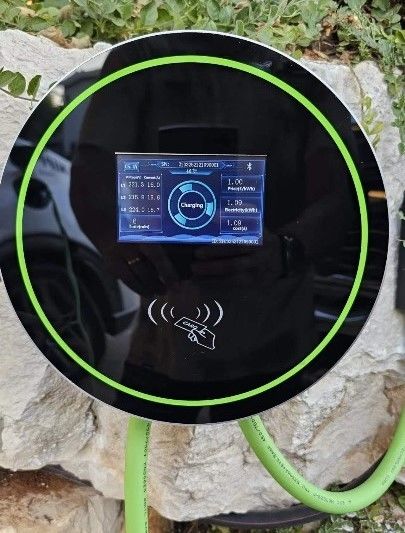 7kw 11kw 22kw AC EV Charger Tipe 2 Wallbox Cepat Kendaraan Listrik Stasiun Pengisian Mobil