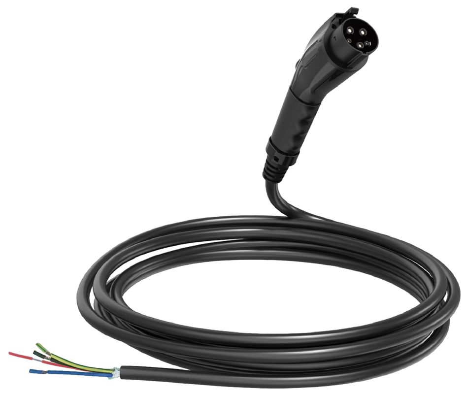 48A arus 11kw Tipe1 J1772 Kabel pengisian EV portabel Tingkat 2 J1772 Kabel pengisian mobil