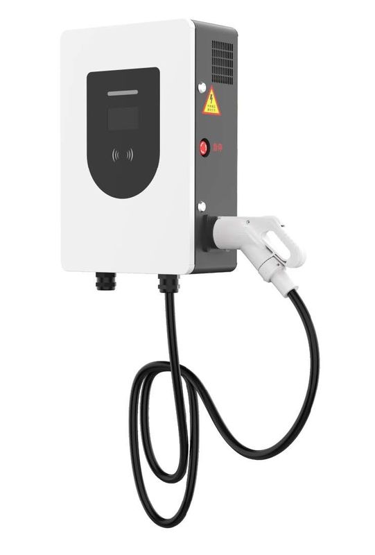 OEM QR Code Wall Box Pengisian Daya Mobil Listrik 40KW CCS CHAdeMO EV Wallbox