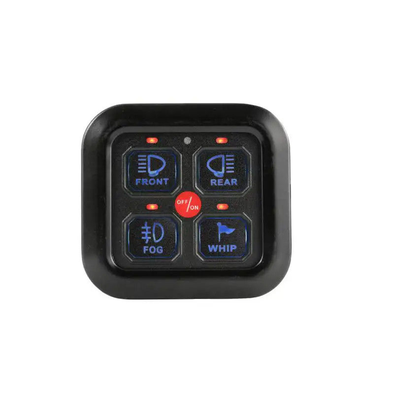 4 Gang Automotive Switch Panel Untuk Dimmable Universal LED Light Bar RGB Display