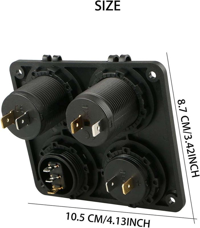 Custom Automotive Switch Panel Cigarette Lighter Socket & LED Terang ON Off Rocker Toggle Switch