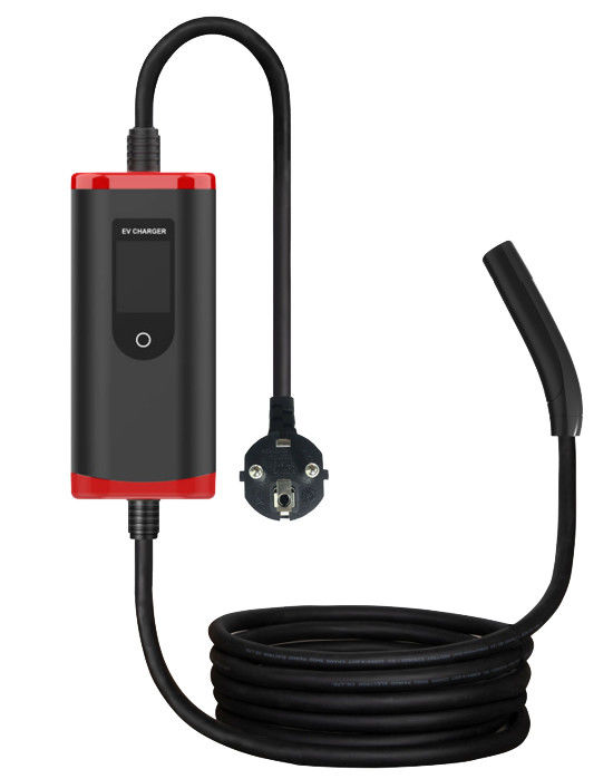 Type2 Tesla NACS 32A 7Kw Ev Charging Station Portable Ev Charger dengan layar yang dapat disesuaikan
