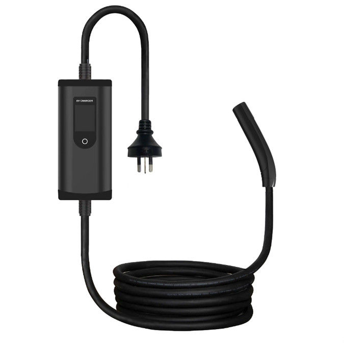 Type2 Tesla NACS 32A 7Kw Ev Charging Station Portable Ev Charger dengan layar yang dapat disesuaikan