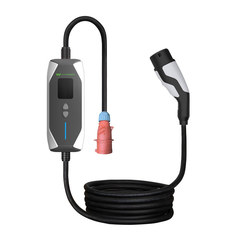 OEM ODM GBT 32A 7KW Mobil Listrik Minum Pengecas Cepat Pengecas Luar 1 Fase Pengecas EV Minum Dengan Kabel 5M