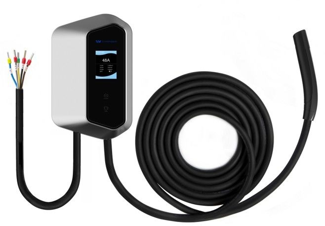 Tesla NACS Plug Untuk 16A 32A Tipe 2 APP Smart Wallbox Stasiun Pengisian