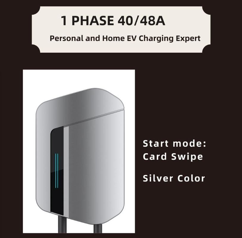 OEM ODM 9KW 11KW Tipe 1 Untuk Tesla NACS EV Smart APP Mobil EV Stasiun Pengisian Rumah EV Pengisi daya
