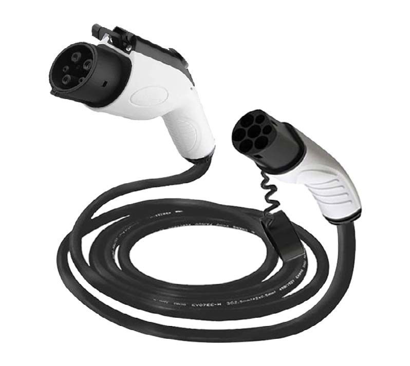 Kabel Ekstensi Pengisi Daya EV Mobil Listrik 11kw Portabel 16A 3 Fase