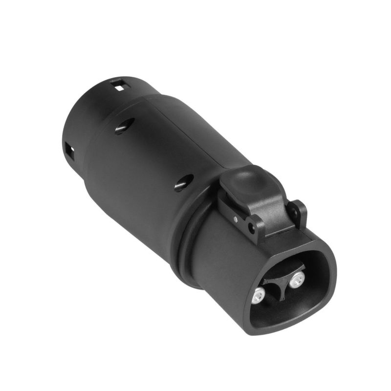 Adaptor pengisi daya Tesla To Type2 60A max Konektor 14kw Ev Plug Pengisian cepat