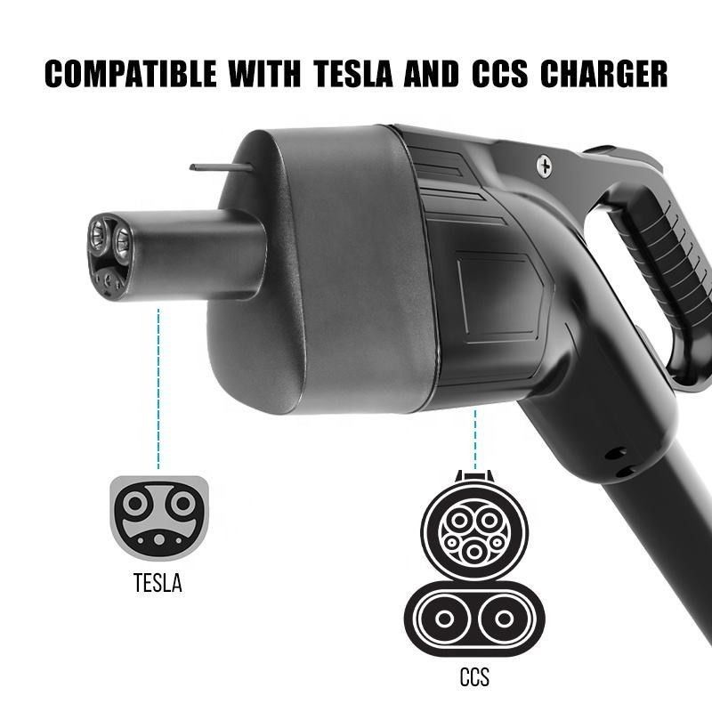 DC Connector CCS1 untuk Tesla EV pengisian cepat 250KW Untuk adaptor pengisian Tesla