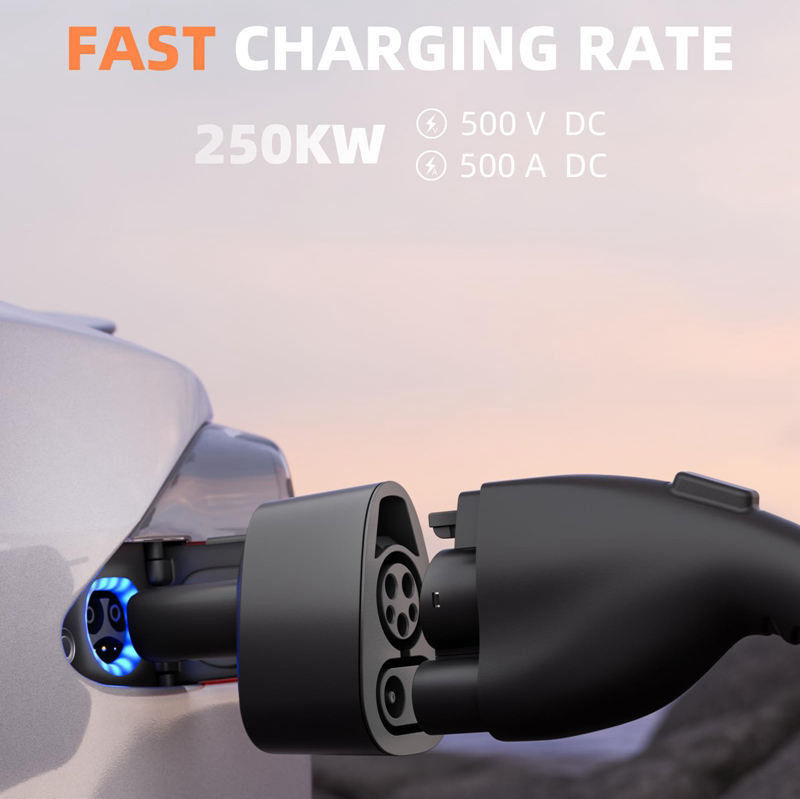 DC Fast Charging J1772 CCS1 Untuk Tesla EV Charging Adapter Untuk Tesla Model S/X/3/Y
